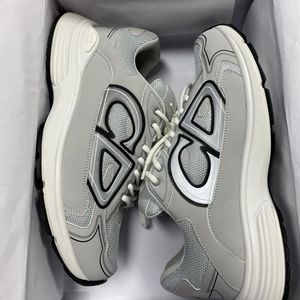 Dior Men's Grey and White Trainers